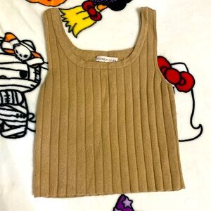 Sincerely Jules extra small coffee brown crop top
